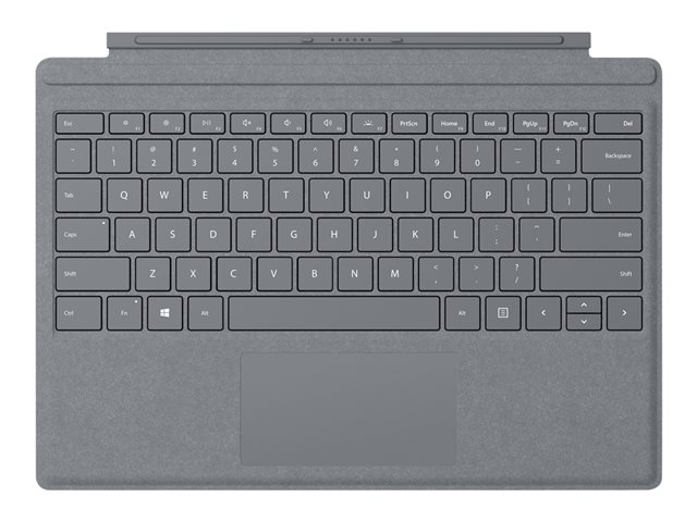 Microsoft Surface Pro Signature Type Cover - keyboard - with trackpad - English - light charcoal Input Device
