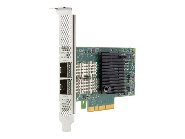 HPE X2522-25G - Network adapter - PCIe 3.0 x8 - 10Gb Ethernet / 25Gb Ethernet SFP28 x 2 - for ProLiant DL325 Gen10, DL345 Gen10, DL360 Gen10, DL365 Gen10, DL380 Gen10