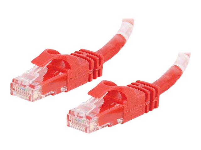 C2G Cat6 Booted Unshielded (UTP) Crossover Patch Cable - crossover cable - 2 m - red