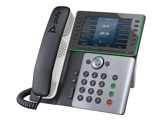 Poly Edge E500 - VoIP phone with caller ID/call waiting - 3-way call capability