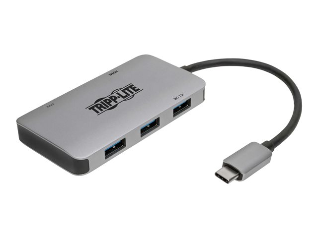 Eaton Tripp Lite Series USB C Multiport Adapter Converter 3 USB-A, 4K HDMI PD Charging Thunderbolt 3 Compatible - docking station - USB-C 3.1 / Thunderbolt 3 - HDMI