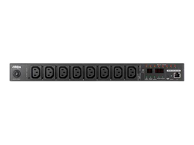 ATEN 1U PDU 10A C13x8 Outlet Metered Free Eco PDU Manager Software