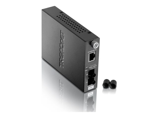 TRENDnet TFC-110 MST - fibre media converter - 10Mb LAN, 100Mb LAN - TAA Compliant