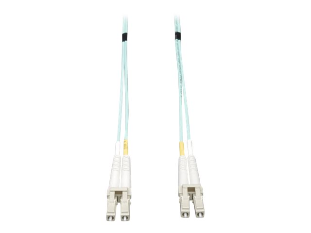 Eaton Tripp Lite Series 10Gb Duplex Multimode 50/125 OM3 LSZH Fiber Patch Cable, (LC/LC) - Aqua, 30M (100 ft.) - patch cable - 30 m - aqua