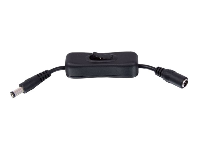 Lindy - power extension cable - DC jack 5.5 x 2.1 mm to DC jack 5.5 x 2.1 mm - 15 cm