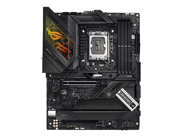 ASUS ROG STRIX Z790-H GAMING WIFI - Motherboard - ATX - LGA1700 Socket - Z790 Chipset - USB-C 3.2 Gen 2x2, USB-C 3.2 Gen2, USB 3.2 Gen 2, USB 3.2 Gen 1 - 2.5 Gigabit LAN, Wi-Fi, Bluetooth - onboard graphics (CPU required) - HD Audio (8-channel)
