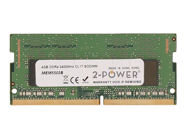 2-Power - DDR4 - 4 GB - SO-DIMM 260-pin - 2400 MHz / PC4-19200 - CL17 - 1.2 V - unbuffered - non-ECC
