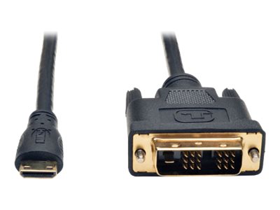 Eaton Tripp Lite Series Mini HDMI to DVI Adapter Cable (Mini HDMI to DVI-D M/M), 3 ft. (0.9 m) - adapter cable - HDMI / DVI - 91 cm