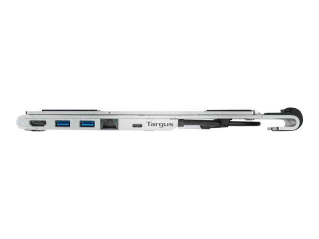 Targus Portable Stand with Integrated Dock - docking station + notebook stand - USB-C 3.2 Gen 1 / Thunderbolt 3 - HDMI - 1GbE