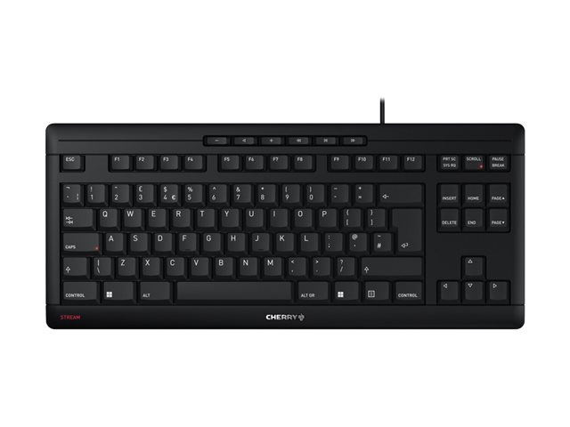 CHERRY STREAM KEYBOARD TKL - keyboard - UK - black Input Device