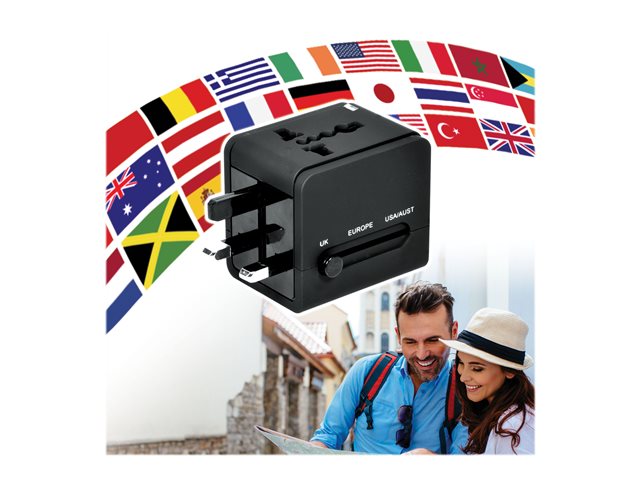 PORT World Travel Adapter power adapter - USB