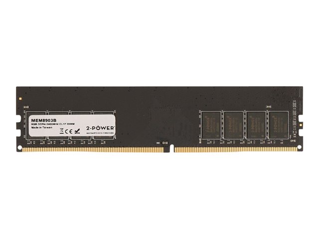 2-Power - DDR4 - 8 GB - DIMM 288-pin - 2400 MHz / PC4-19200 - CL17 - 1.2 V - unbuffered - non-ECC - for EliteDesk 800 G3 (DIMM), ProDesk 400 G4, 600 G3 (DIMM)