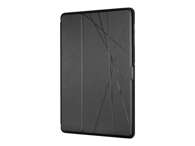 Targus Click-In - Flip cover for tablet - thermoplastic polyurethane (TPU) - black - 12.4" - for Samsung Galaxy Tab S7+ 12.4", S7 FE 12.4" and S8+ 12.4"