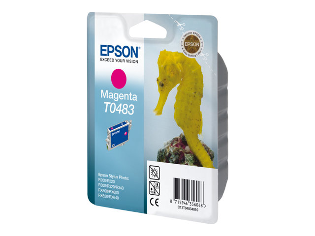Epson Ink Cartridges, T0483, Seahorse, Singlepack, 1 x 13.0 ml Magenta