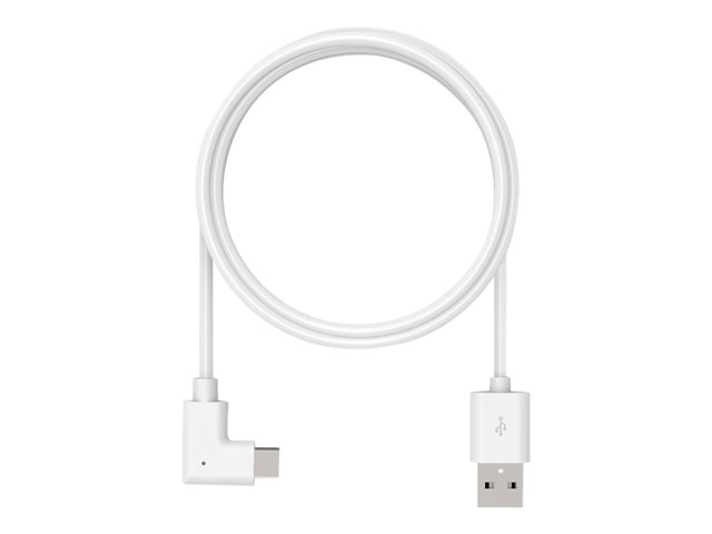 Compulocks 6ft 2.0 USB-A to 90-Degree USB-C Charging Cable Right Angle - USB cable - USB (M) straight to USB-C (M) right-angled - 1.83 m - white - for Compulocks Space Galaxy Tab A 8.4", Space Galaxy Tab S6, Space Kiosk, Space Rise