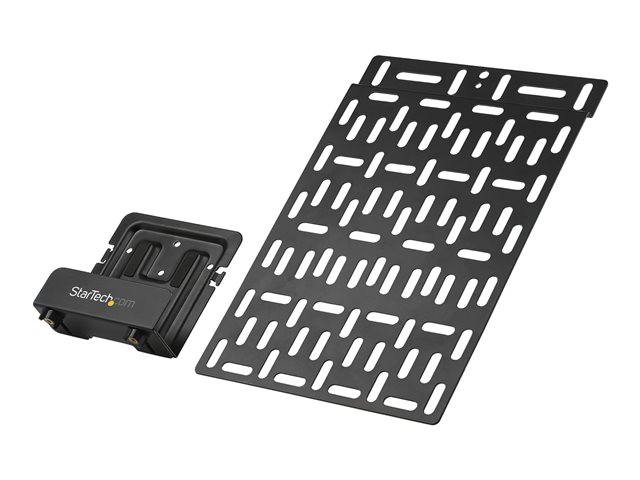 StarTech.com Universal TV Accessory Mount, Adjustable TV & Wall Mount Bracket, Media Players/Router/Modem/AV Switches & Extenders/Apple TV, Hidden Cable Box Mount Behind TV, 11lb (5kg) - Adjustable Cradle (MDBOXMNT) mounting kit - for media player - black