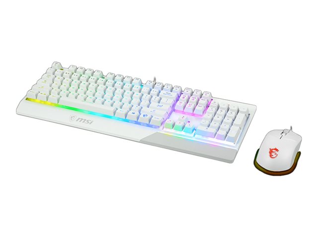 MSI Vigor GK30 combo - keyboard and mouse set - UK - white