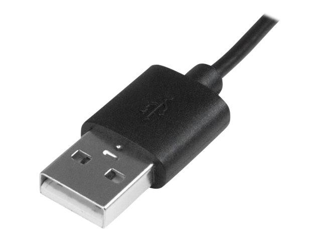 StarTech.com 1m / 3ft USB to Micro USB Cable with LED Charging Light - M/M USB to Micro USB Charging Cable - USB Charger Cable (USBAUBL1M) - USB cable - Micro-USB Type B (M) to USB (M) - 1 m - black