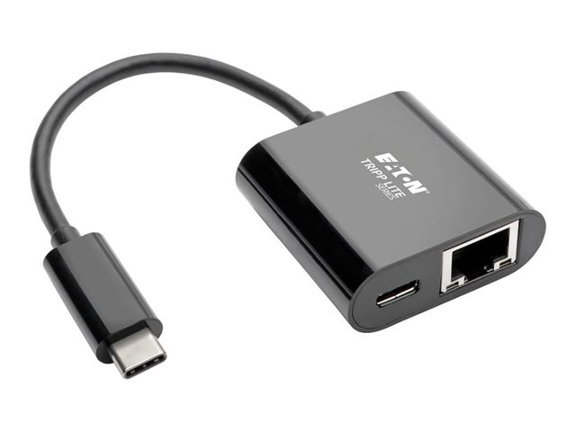 Eaton Tripp Lite Series USB C to Gigabit Ethernet Adapter USB Type C to Gbe PD Charging - network adapter - USB-C 3.1 - Gigabit Ethernet