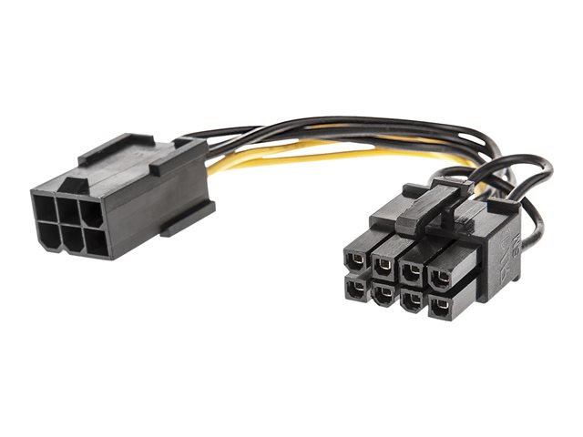 Lindy - power adapter - 8 pin PCIe power to 6 pin PCIe power - 15 cm