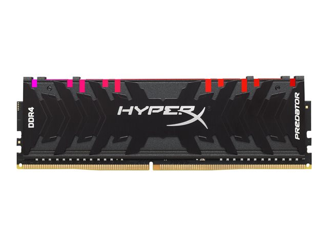 HyperX Predator RGB - DDR4 - module - 16 GB - DIMM 288-pin - 3000 MHz / PC4-24000 - CL15 - 1.35 V - unbuffered - non-ECC - black