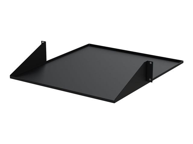 Startech 2U 19" 2-Post Network Rack Cabinet Shelf, 20in Deep Center Mount Cantilever Tray Rackmount Shelf for AV/Data Equipment Enclosure with Cage Nuts & Screws 75lb Weight Capacity - 2U Fixed Rack Shelf (CABSHF2POST2) - Rack shelf - 2-post - central - b