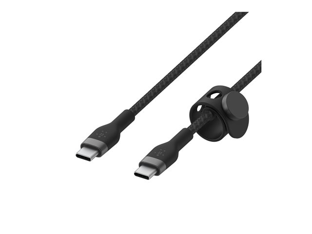 Boost Charge USB-C To USB-C 2.0_Braided Silicon 2M Black