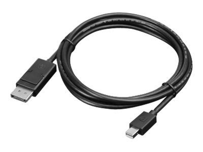 Lenovo - DisplayPort cable - Mini DisplayPort (M) to DisplayPort (M) - 2 m - for ThinkCentre M75t Gen 2, ThinkPad P51, ThinkStation P330 Gen 2, P34X, P350, P520, P620