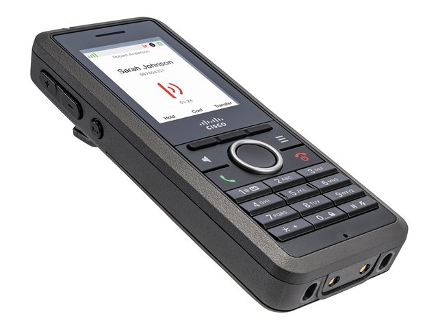 Cisco IP DECT Phone 6825 - Cordless extension handset - with Bluetooth interface - DECT - SIP - 2 lines - with Cisco IPDECT 210 Multi-Cell Basestation