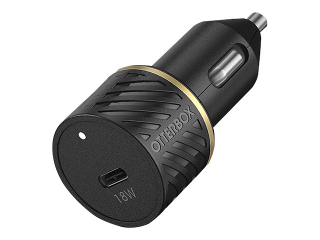 OtterBox Car Charger Bundle USB C 18W USB-PD + USB C-C Cable 1M Black