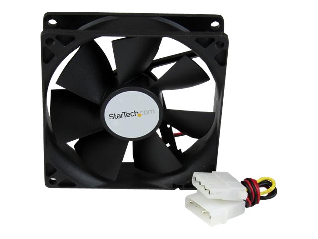 StarTech.com 92x25mm Dual Ball Bearing Computer Case Fan w/ LP4 Connector - 90mm Fan - computer case Fan - pc Fan (FANBOX92) - System fan kit - 92 mm