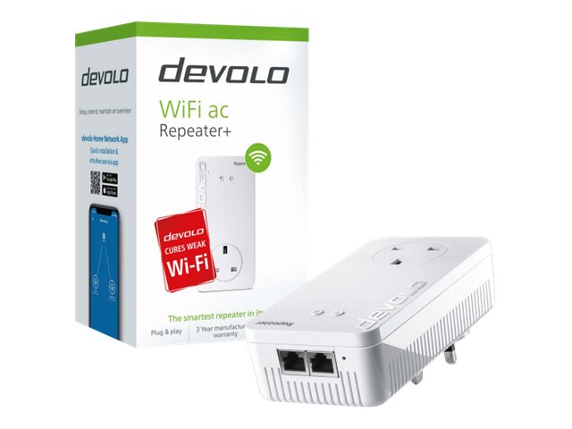 devolo WiFi ac Repeater+ - Wi-Fi range extender - Wi-Fi 5