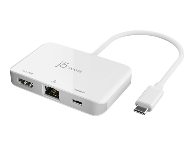 j5create JCA351 - docking station - USB-C 3.1 - HDMI - 1GbE