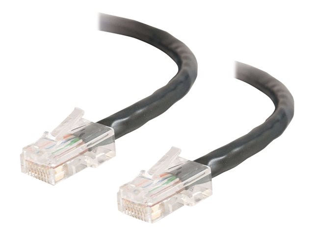 C2G Cat5e Non-Booted Unshielded (UTP) Network Crossover Patch Cable - Crossover cable - RJ-45 (M) to RJ-45 (M) - 50 cm - UTP - CAT 5e - stranded, uniboot - black