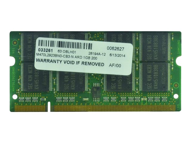 2-Power - DDR - module - 1 GB - SO-DIMM 200-pin - 333 MHz / PC2700 - unbuffered