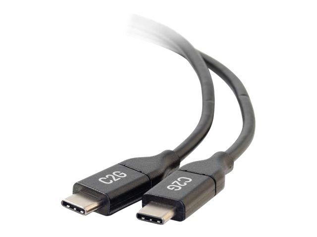 C2G 1.8m (6ft) USB C Cable - USB 2.0 (5A) - M/M USB Type C Cable - Black - USB-C cable - USB-C to USB-C - 1.8 m