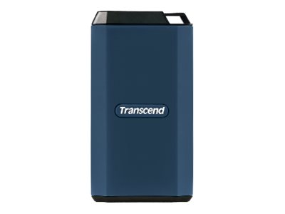 Transcend ESD410C - SSD - encrypted - 1 TB - external (portable) - USB (USB-C connector) - 256-bit AES - dark blue