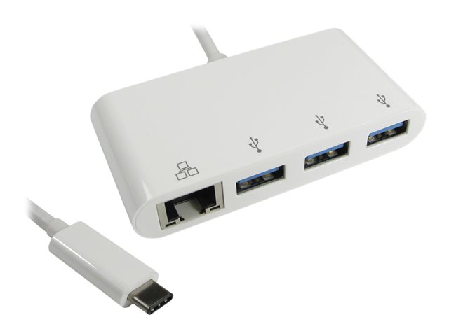 15CM LEAD USB C(M)-3X USB3.0 HUB W/G