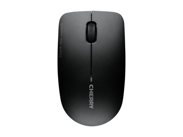 CHERRY MW 2400 - Mouse - right and left-handed - optical - 3 buttons - wireless - 2.4 GHz - USB wireless receiver - black
