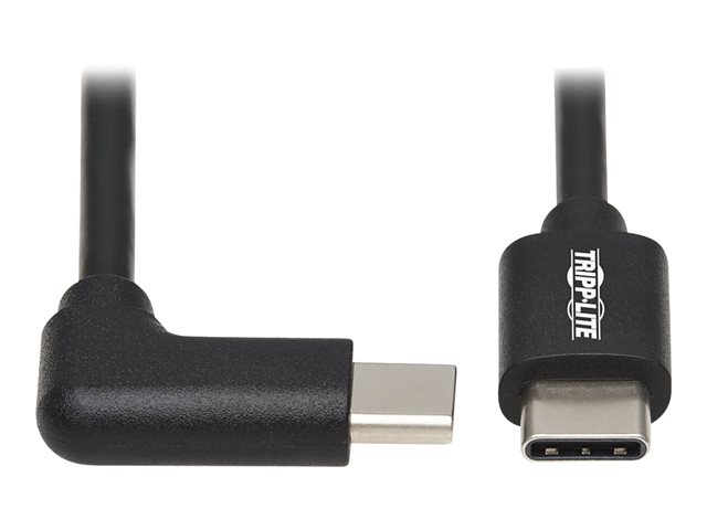 Tripp Lite USB C Charging Cable USB 2.0 M/M 60W PD Charging Right-Angle 1M - USB-C cable - USB-C to USB-C - 1 m