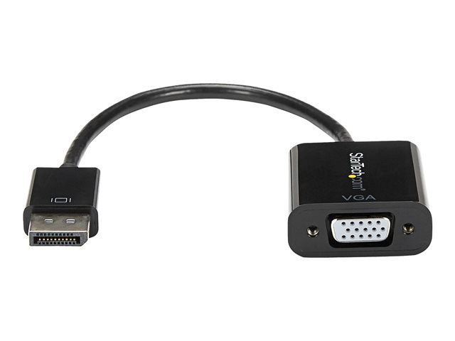 StarTech.com DisplayPort to VGA Display Adapter - 1080p 1920x1200 - Active DP to VGA (Male to Female) HD Video Converter for laptop/PC/Monitor (DP2VGA3) - display adapter - 10 cm