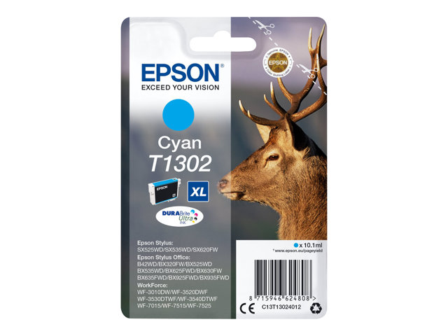 Epson T1302 - cyan - original - ink cartridge (alternative for: Epson T1302)