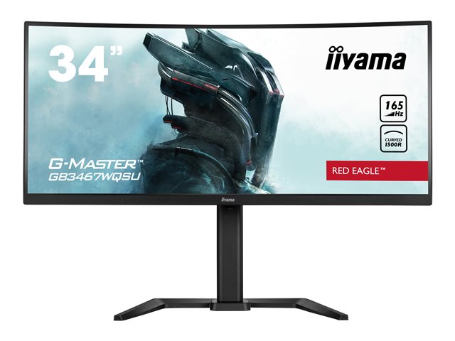 iiyama G-MASTER Red Eagle GB3467WQSU-B5 - LED monitor - curved - 34" - HDR