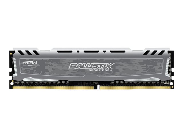 Ballistix Sport LT - DDR4 - module - 8 GB - DIMM 288-pin - 3200 MHz / PC4-25600 - CL16 - 1.35 V - unbuffered - non-ECC - grey