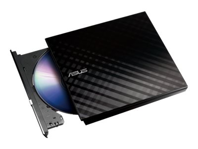 Asus SDRW-08D2S-U Lite External Slim USB DVD Writer (8x DVD+/-R, 6x DVD+/-R DL, 5x DVD-RAM, USB 2.0) inc. Cyberlink Power2Go