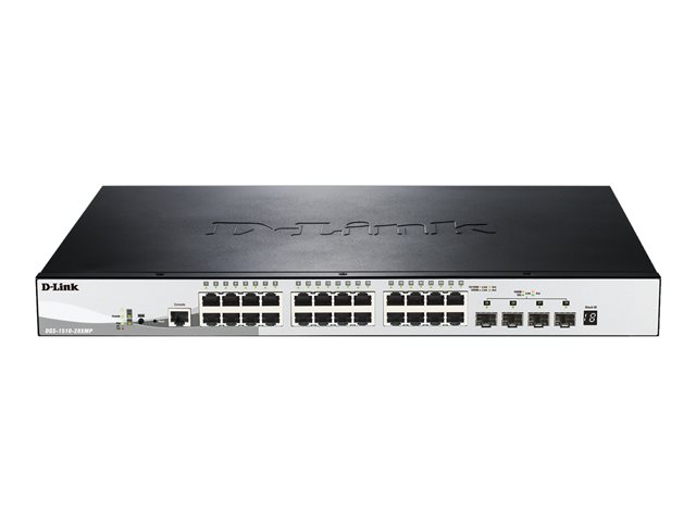 D-Link SmartPro DGS-1510-28XMP - switch - 28 ports - Managed - rack-mountable