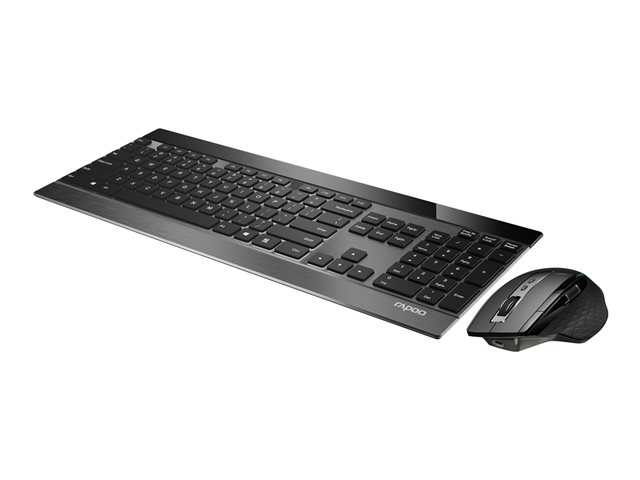Rapoo 9900M Multi-mode Wireless Deskset Grey Metal