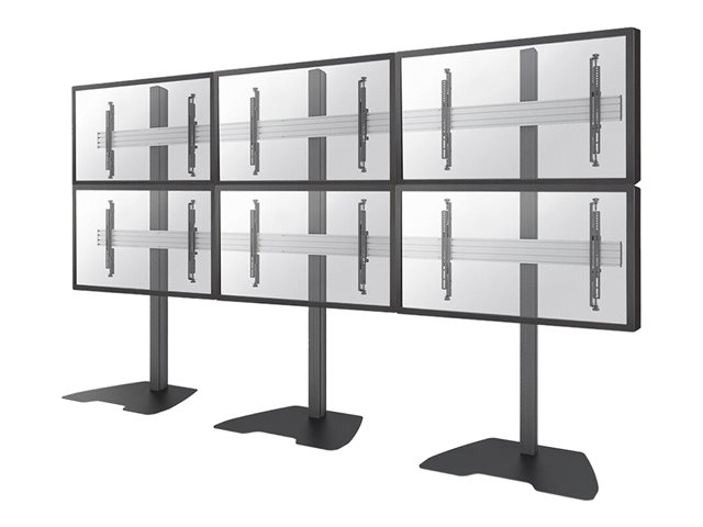 Neomounts NMPRO-S32 stand - fixed - for 3x2 video wall - black