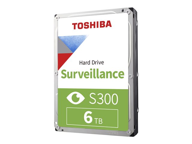 Toshiba S300 Surveillance - Hard drive - 6 TB - internal - 3.5" - SATA 6Gb/s - 5400 rpm - buffer: 256 MB