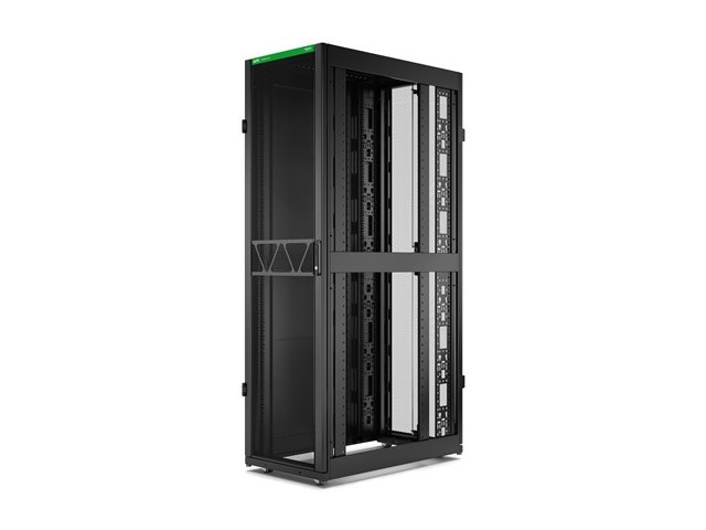 APC NetShelter SX Gen 2 - Rack cabinet - 2124H x 600W x 1070D mm, with sides - floor-standing - black - 45U - 19" - TAA Compliant - for P/N: SMT1000RM1U, SMT750RM1U, SRTL10KRM4UT, SRTL5KRM2UI-HW, SRTL5KRM2UT-HW, SRTL8KRM4UT